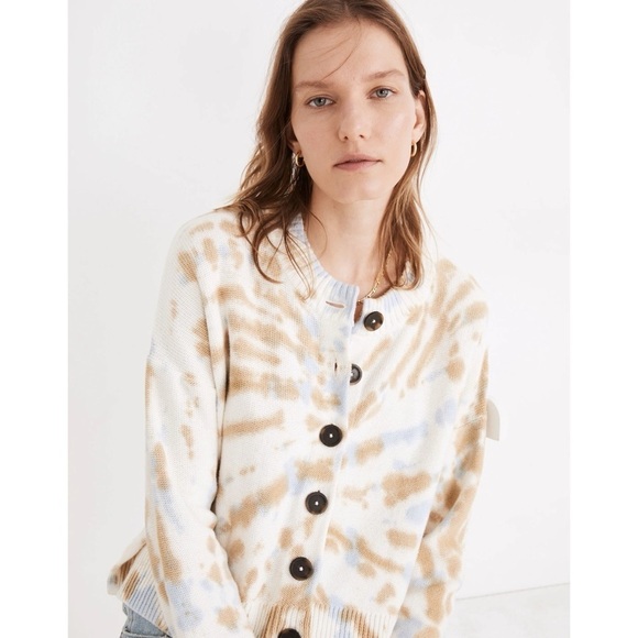 Madewell Tie Dye Broadway Cardigan Sweater - Picture 2 of 11